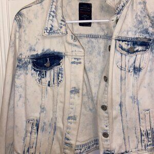 Denim Jacket Tie Dye Blue Denim